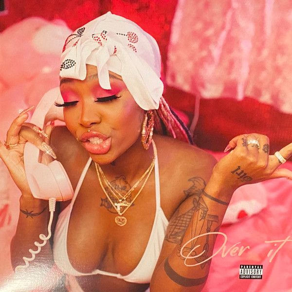 Summer Walker Over It album cover in dreamy pink tones