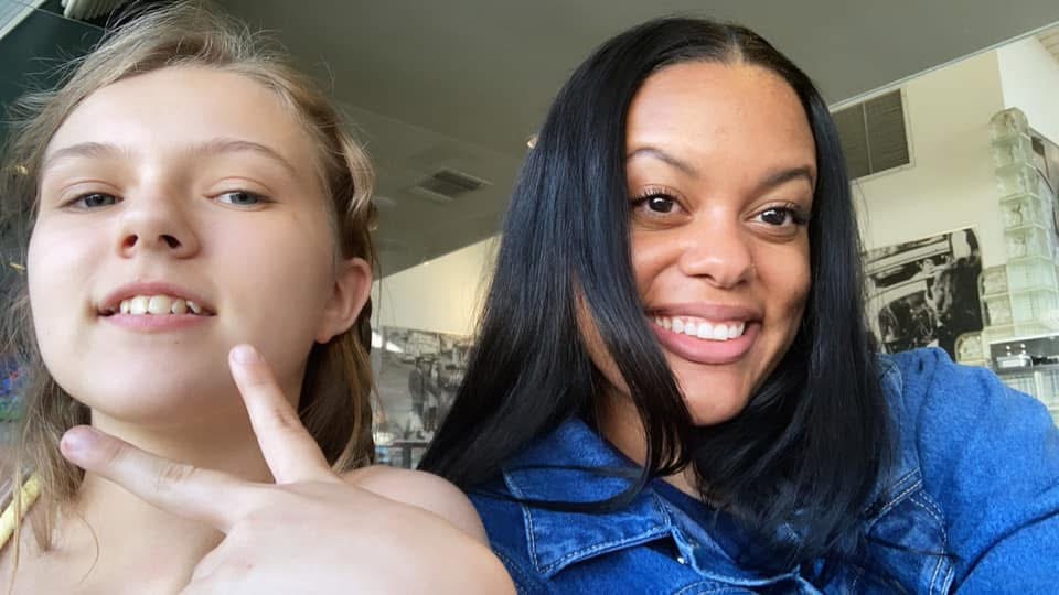 Brittney with a friend