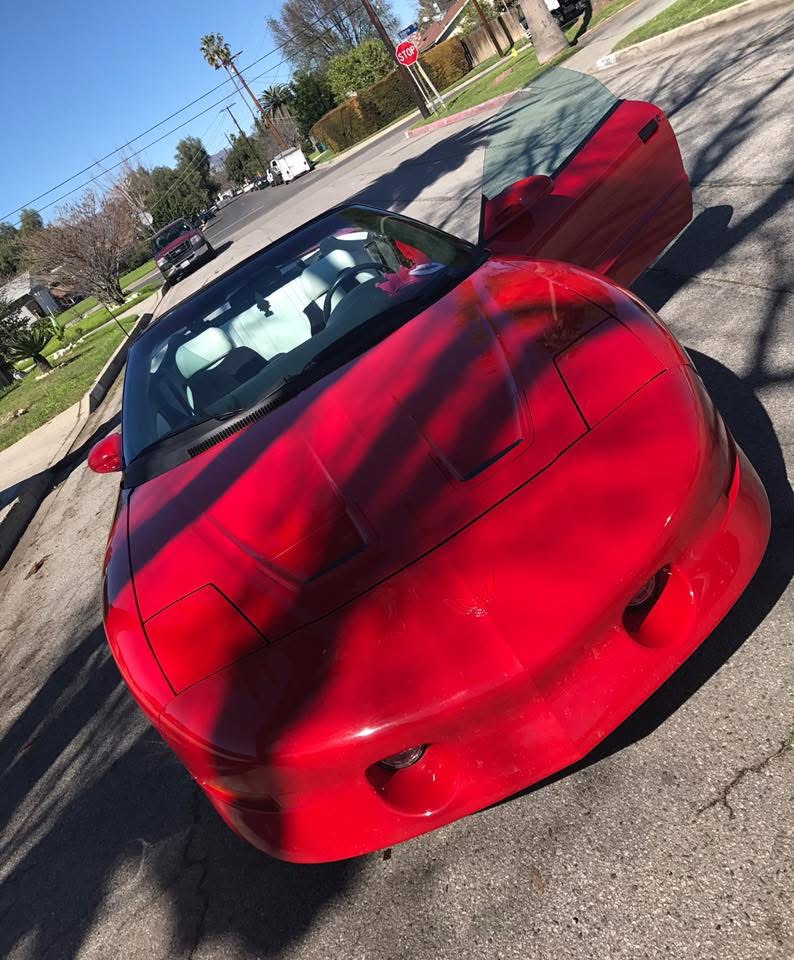 Brittney's red car